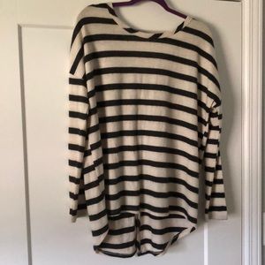 Sweater with button up back
